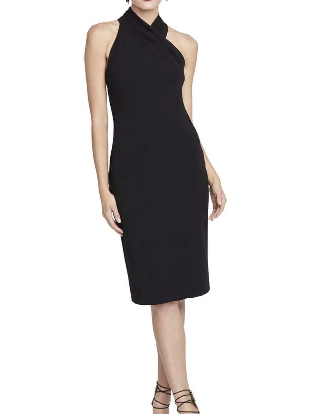 Rachel Roy Black Halter Sheath Dress